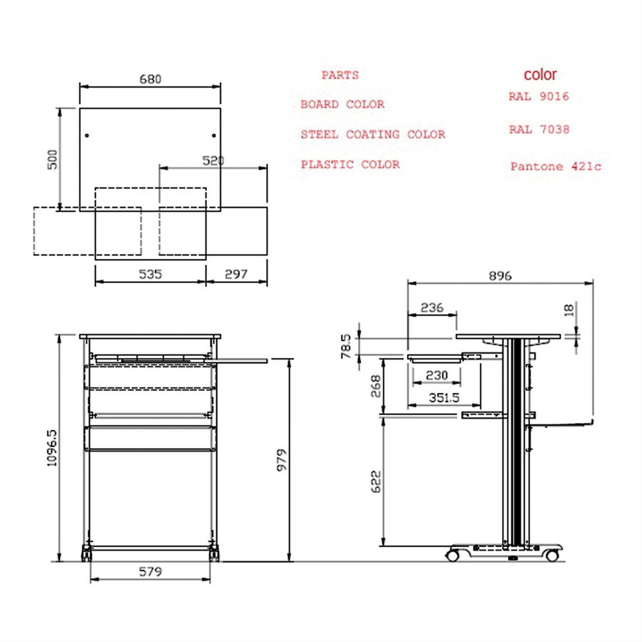 ROLINE PC-Steh-Arbeitsplatz