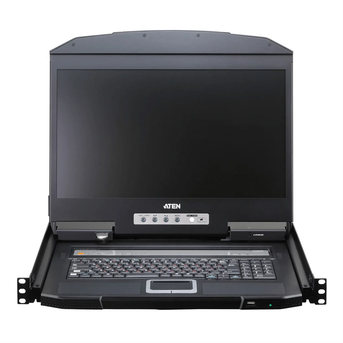 ATEN CL3708NW CH 8-Port-USB-HDMI-Einzelschienen-Breitbild-LCD-KVM-Konsole, CH-Layout