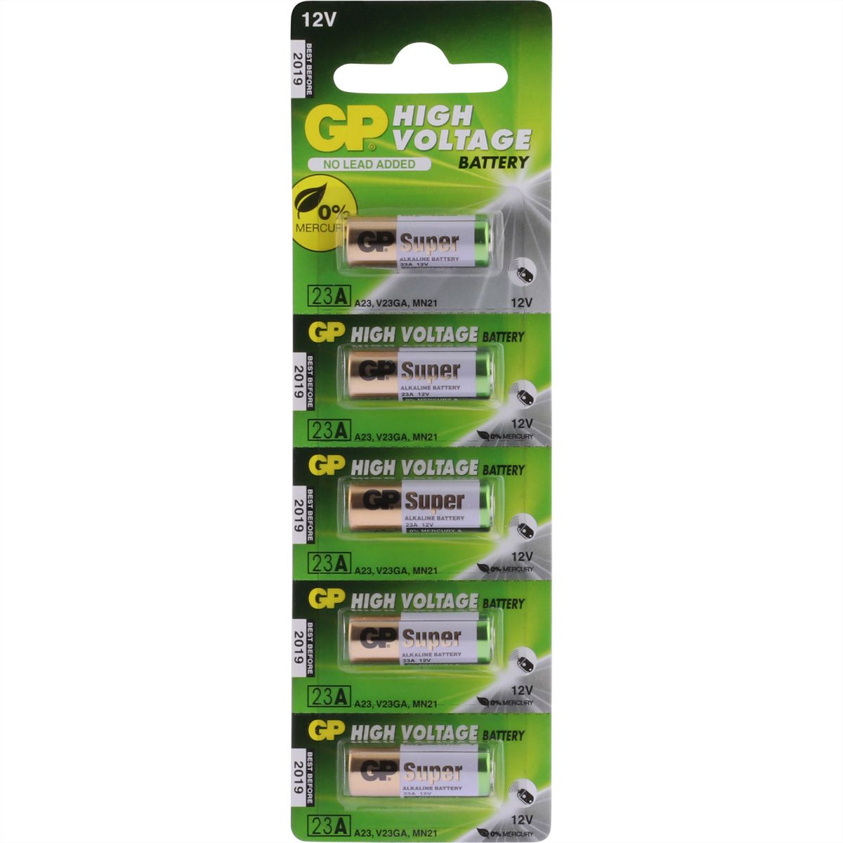 GP Batteries Alkaline Rundzellbat.23A 5x 12V Hochspannung
