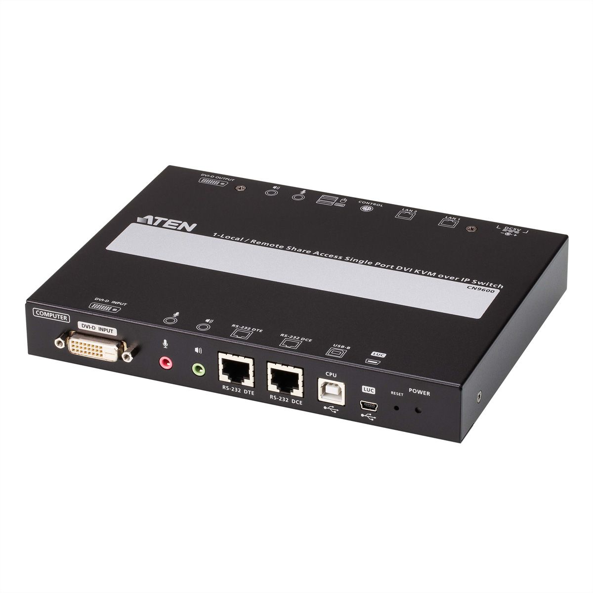ATEN CN9600 1-Local-Remote Share Access Einzelport DVI KVM over IP Switch