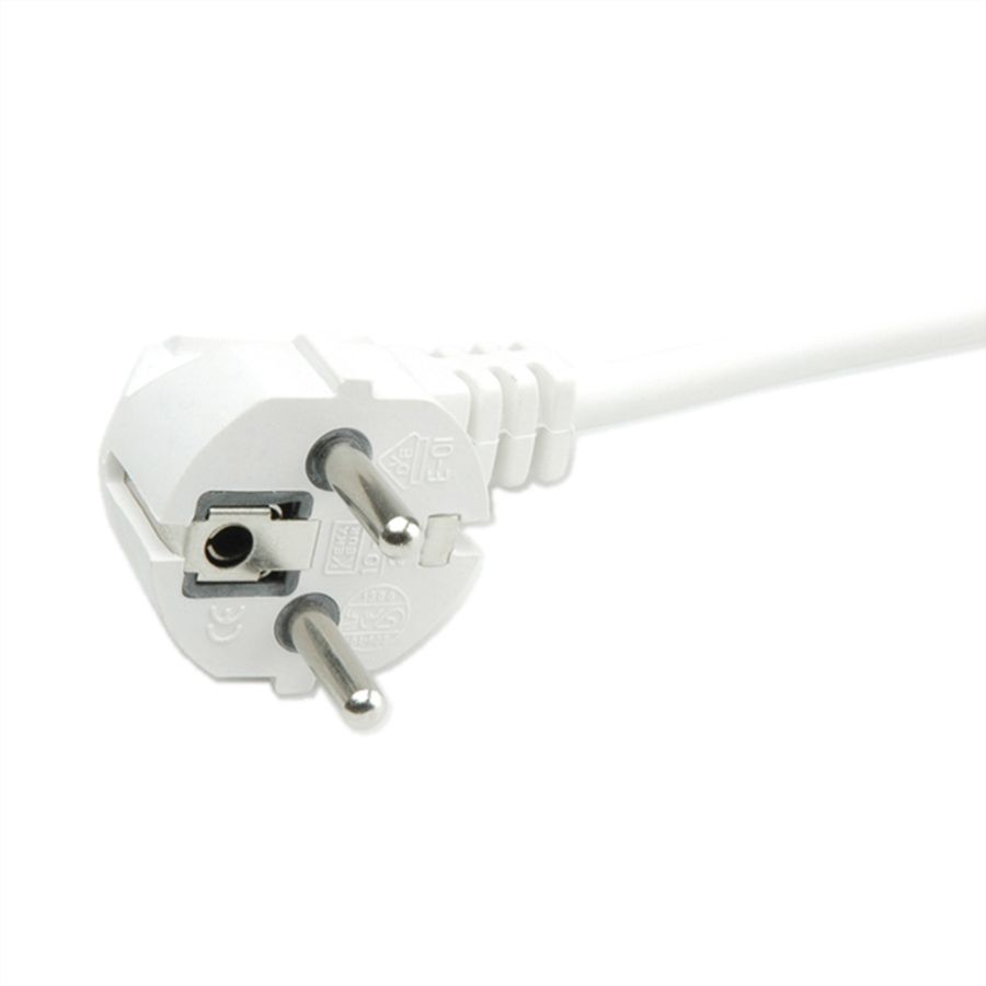 BACHMANN Prise multiple, 6x sans interrupteur, blanche, blanc, 5 m