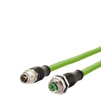 METZ CONNECT Câble Ethernet industriel M12 M/F, codage X, 10 m