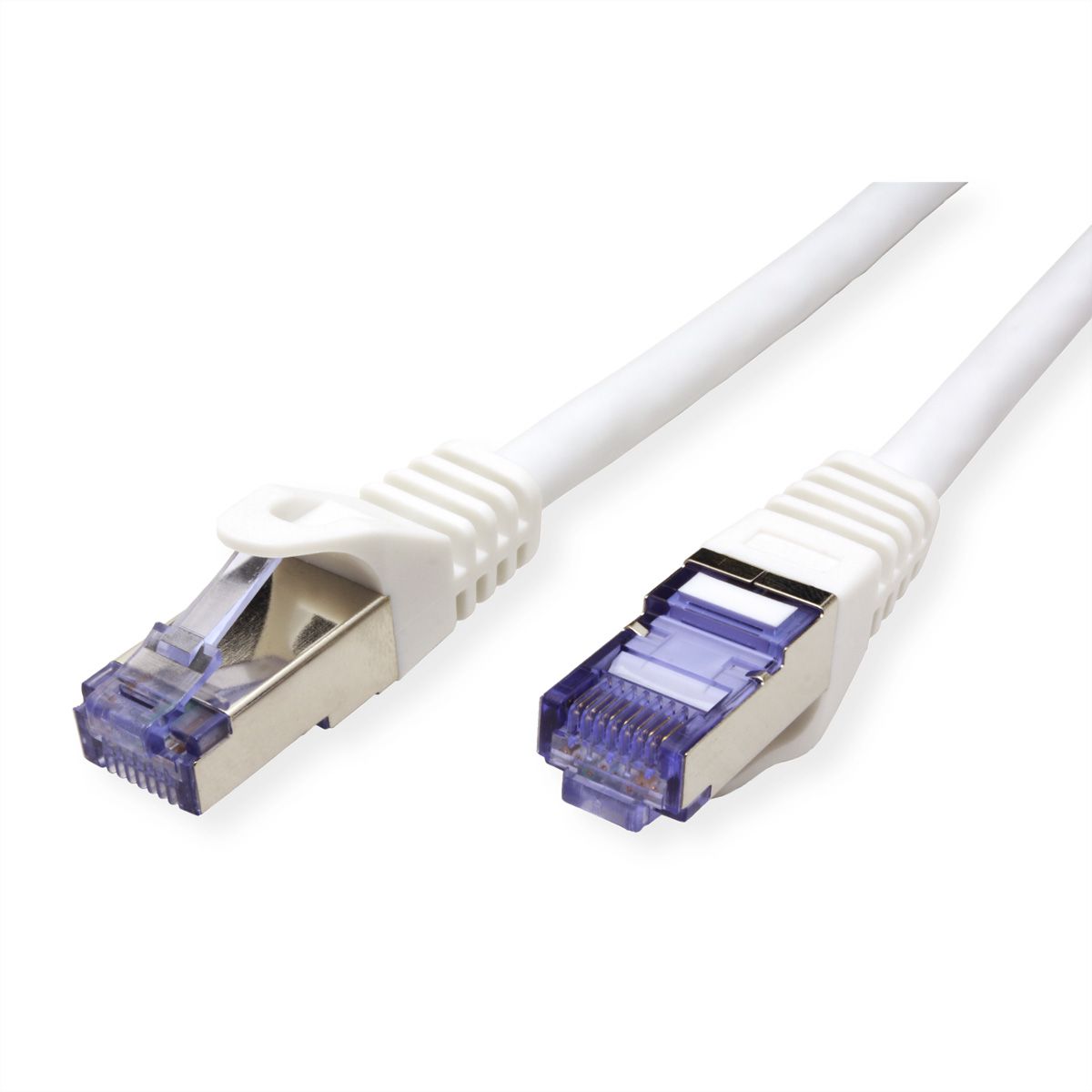Cordon ROLINE S/FTP(PiMF) Cat.6A / 10 Gigabit, LSOH, Component Level, blanc, 2 m