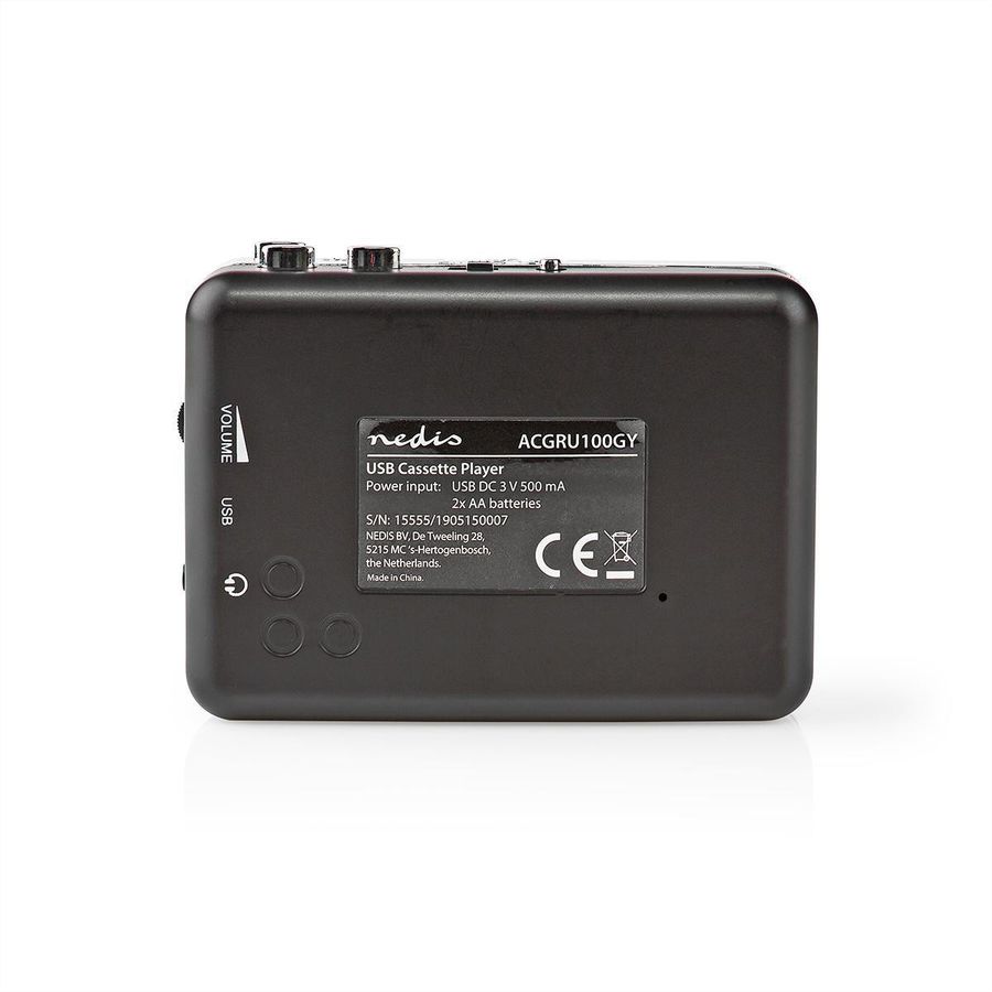Nedis Cassetten Adapter 3.5 mm, Mini-USB