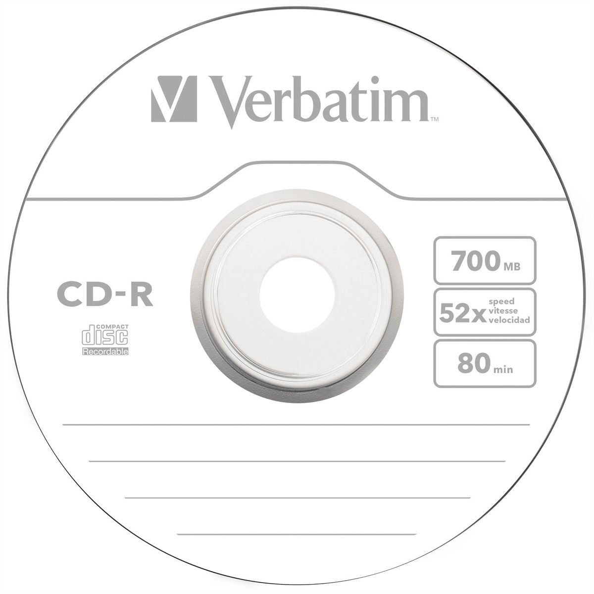 Verbatim CD-R Spindle 700MB 52x 10 Pack