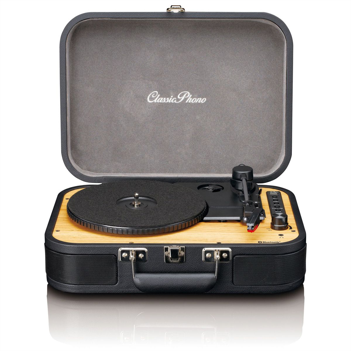 Lenco Tourne-disque TT-116BK noir, Bluetooth 5.0, haut-parleur, portable
