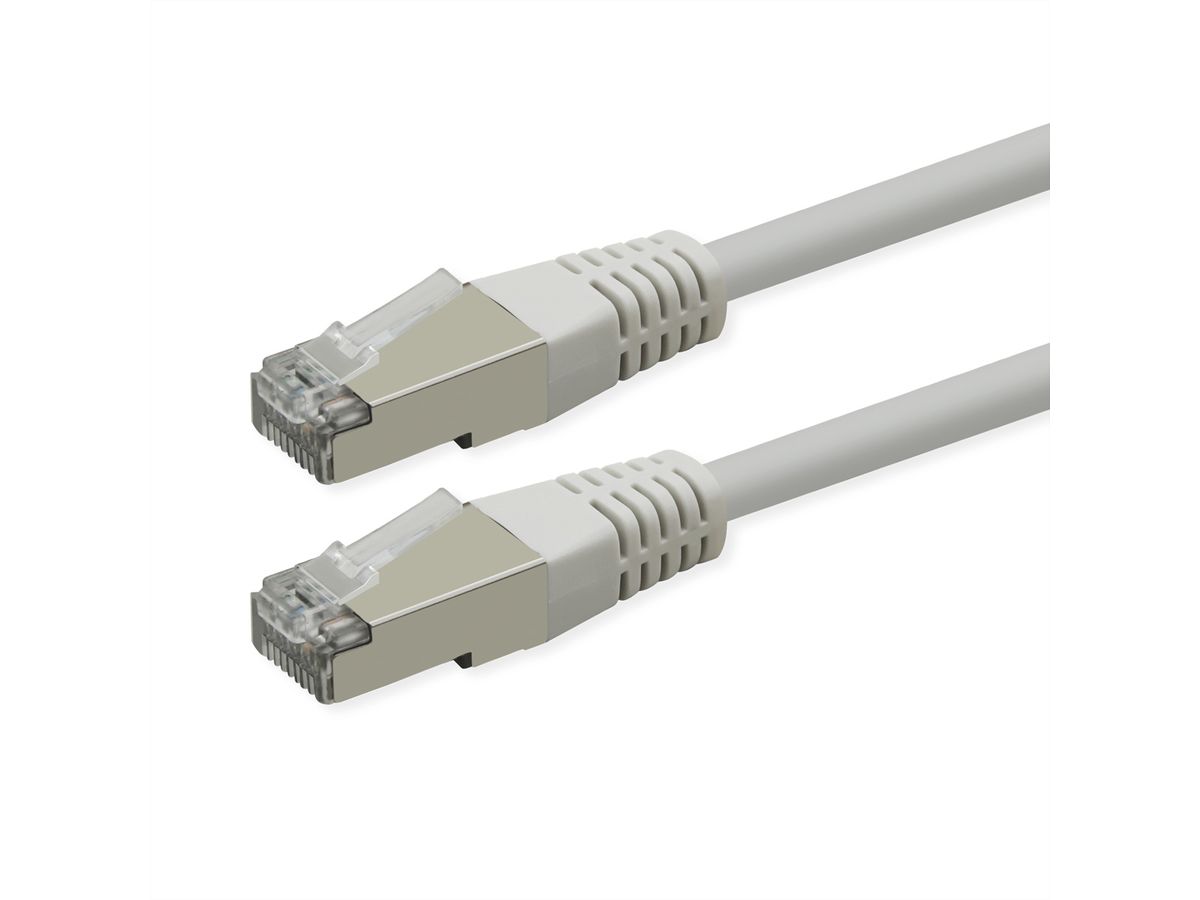 ROLINE Cordon Cat.6 (Classe E), PoE, S/FTP (PiMF) , blanc, 0,5 m