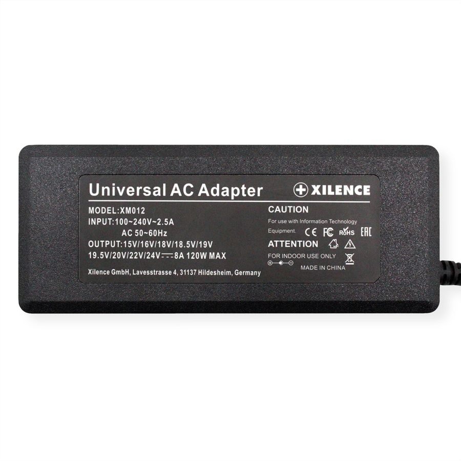Xilence XM012 Alimentation pour ordinateur portable 120W, 11 Adapteurs