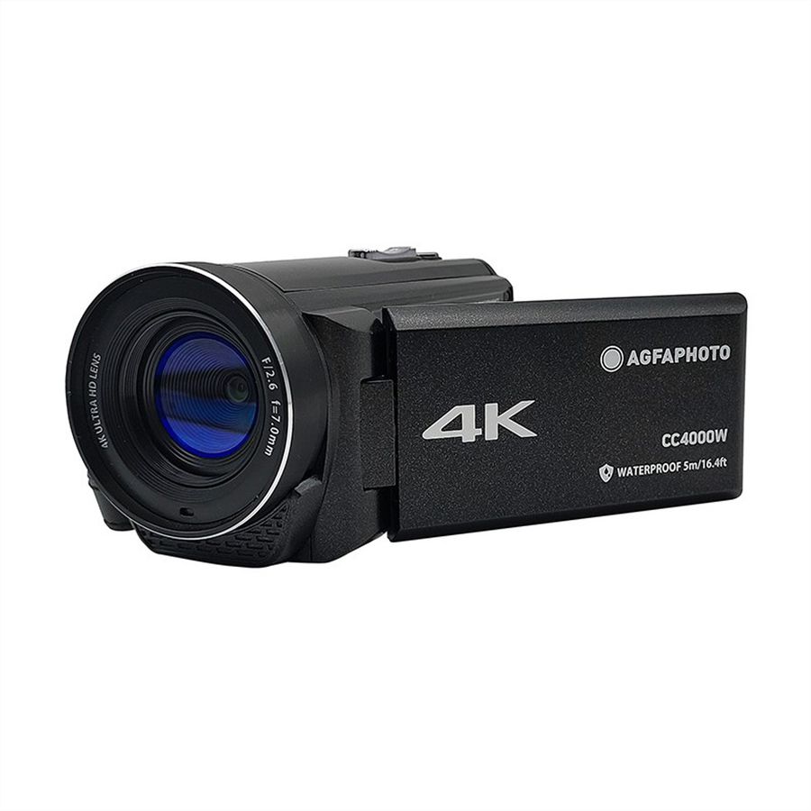 Agfa 4K Waterproof Camcorder CC4000W, Black