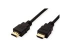 ROLINE Câble HDMI High Speed avec Ethernet, TPE, noir, 1 m