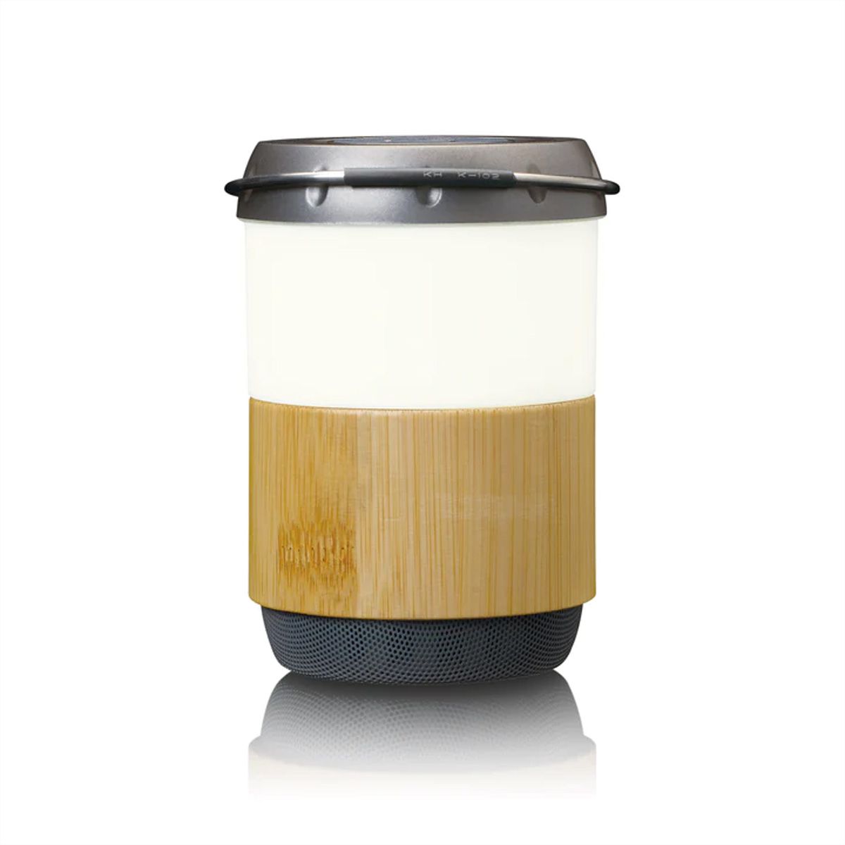 Lenco Bambus Lampe BTL-030BA, mit eingebauter Bluetooth Lautsprecher