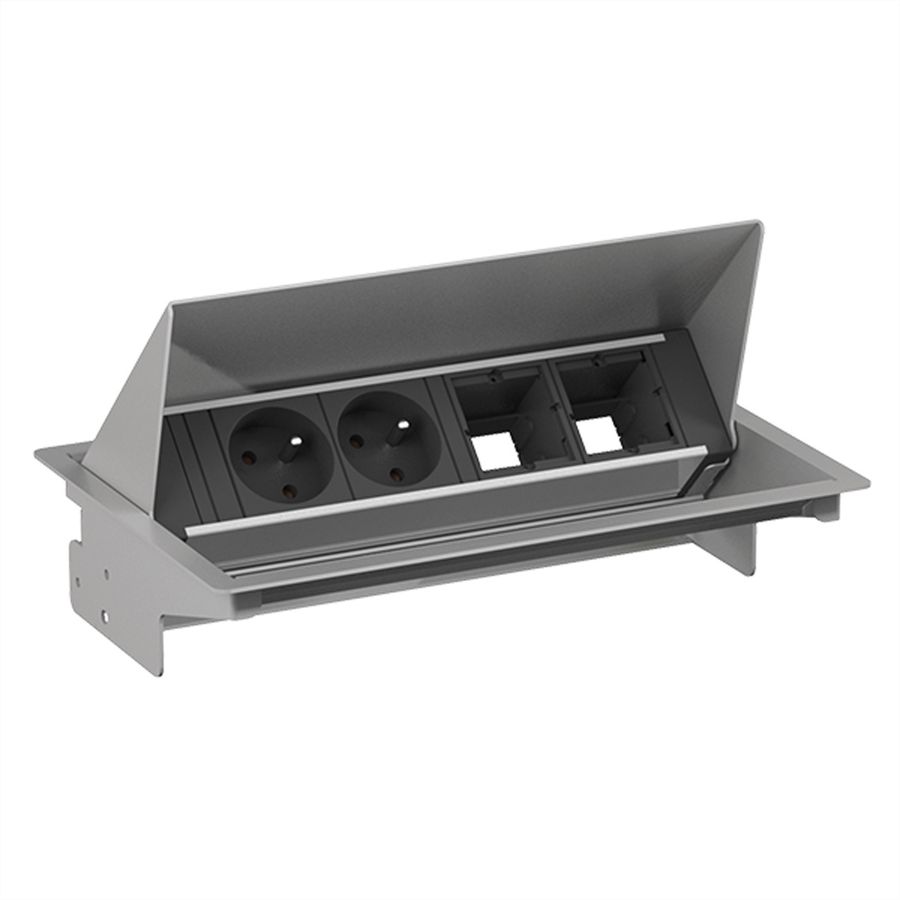 BACHMANN CONEO Set 2xUTE 2xCM 0,2m GST18 weissaluminium