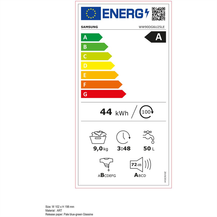 Samsung lave-linge WW6000 9kg, AI EcobubbleTM