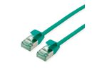 ROLINE RM Cordon DataCenter U/FTP Cat.6A (Classe EA), slim, vert, 1 m