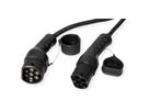 ROLINE Câble de recharge VE type2, 3-Phases, 480VAC (3P+N+E), 16 A, 11 kW, spirale (max. 5m)