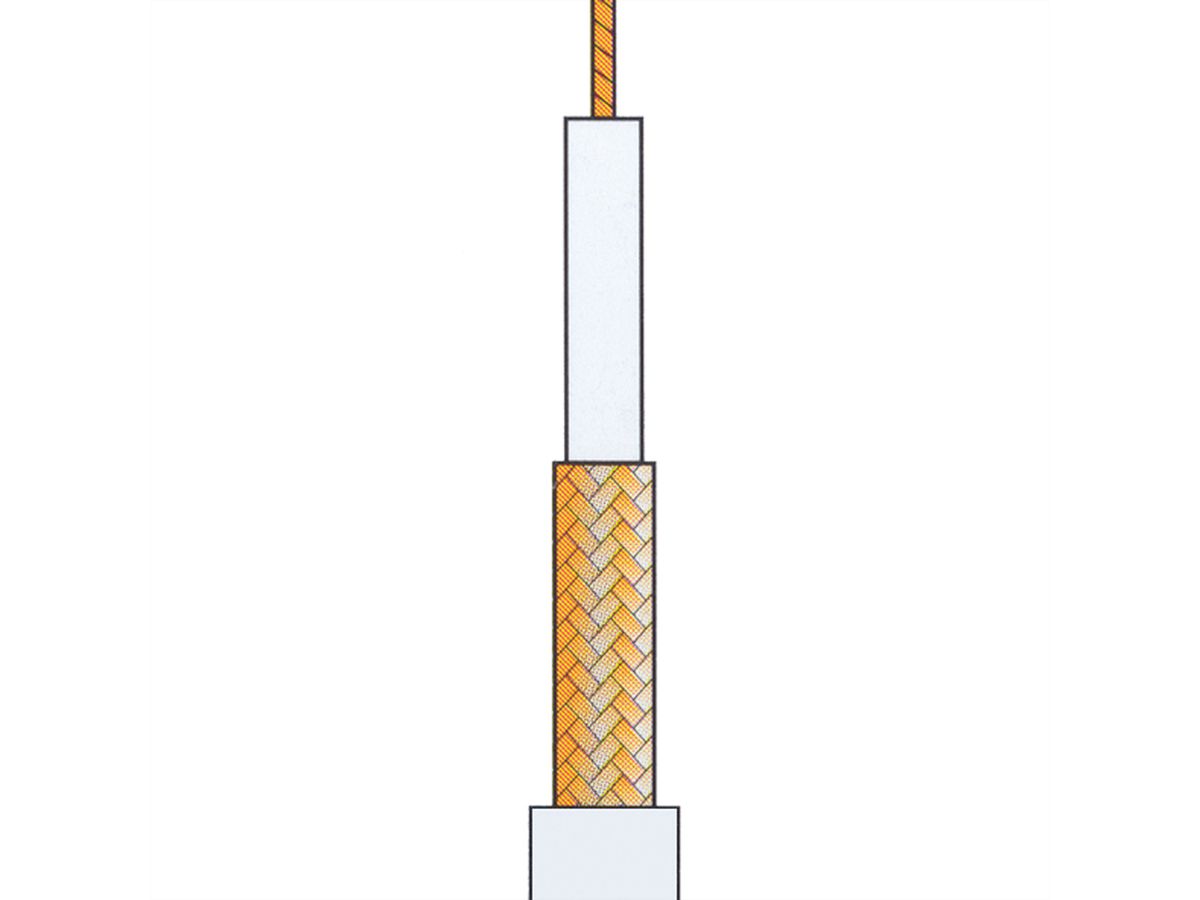 Koaxialkabel RG-59, schwarz, 100m, 75 Ohm