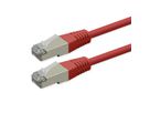 ROLINE Cordon Cat.6 (Classe E), PoE, S/FTP (PiMF) , rouge, 3 m
