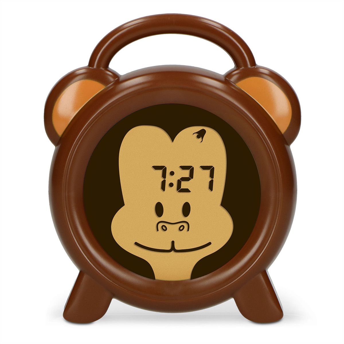 Alecto Baby entraîneur de sommeil veilleuse et réveil BC-100 singe, brun