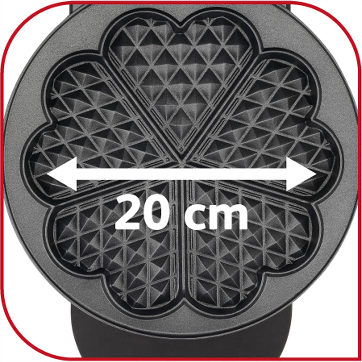 Tefal Waffeleisen Herz, Sandwich und Waffeleisen