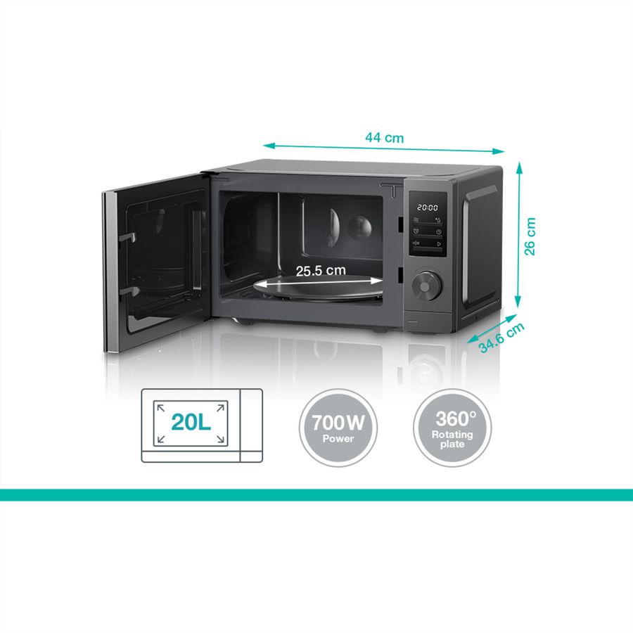 Gorenje Mikrowelle MO20A3T4, 700W, 20L