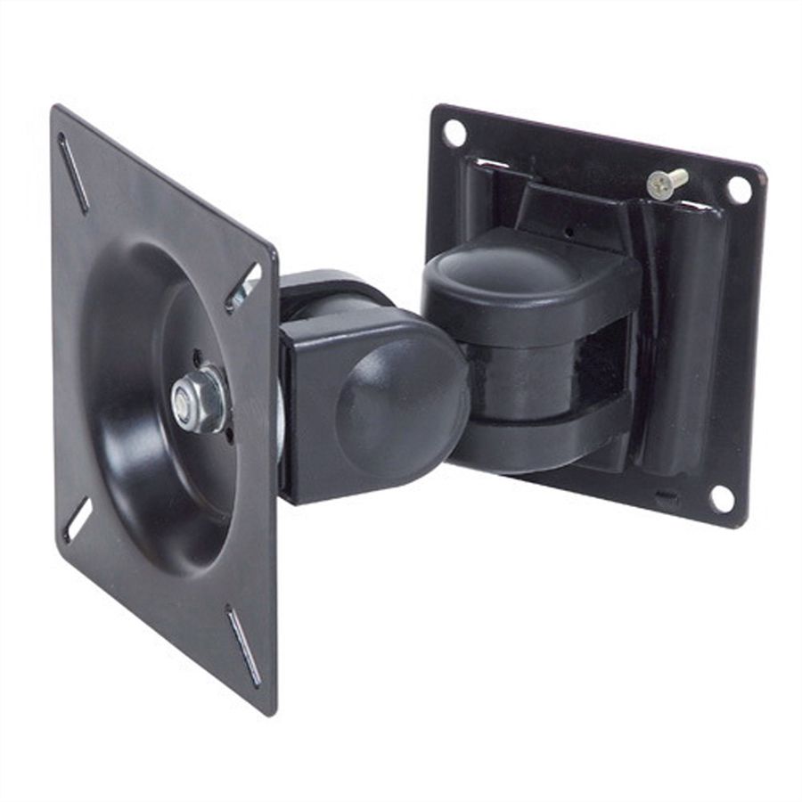 VALUE LCD-Befestigung, Wandmontage, 2 Gelenke, 14-24 Zoll, bis 8 kg, schwarz
