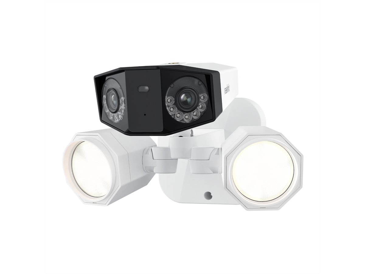 Reolink F750P Outdoor Duo-Camera, 8 MP, 180°, IR-LED 30m, PoE, Phare