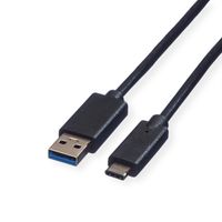 ROLINE Câble USB 3.2 Gen 1, A-C, M/M, noir, 0,5 m