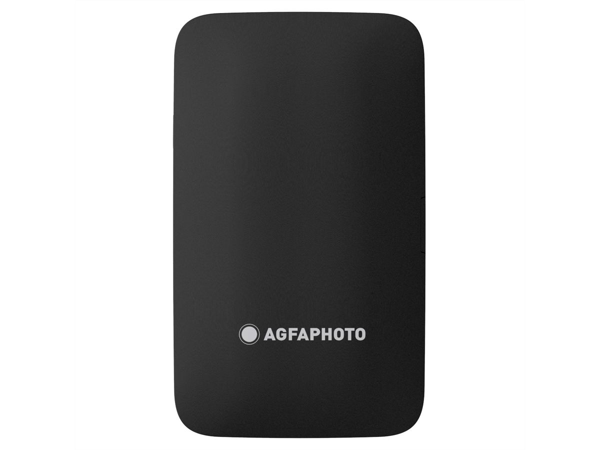 Mini imprimante AGFAPHOTO AMP23, noir, 2,1 "x3,4", Bluetooth, technologie 4-pass