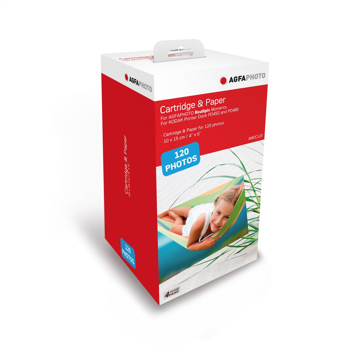 AGFAPHOTO Cartridge AMOC-120, 120 Fotos, Für AMO46, PD450 WiFi und PD480