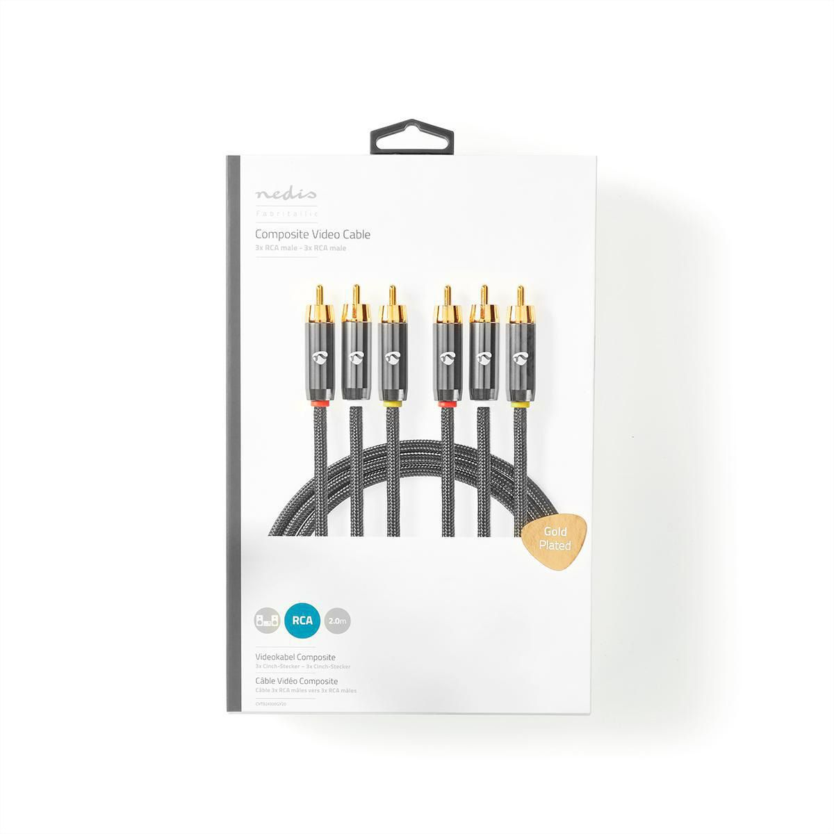 Nedis CROLINE Câble 3,5mm / 2x RCA M, 2 m