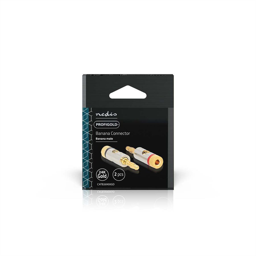 Nedis Bananestecker, 2 Stück, Silber-Gold