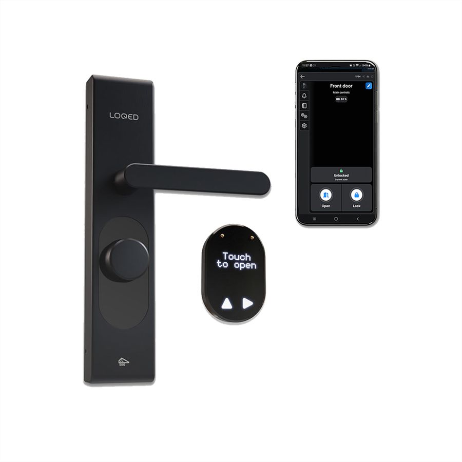Shelly Serrure de porte LOQED, noir