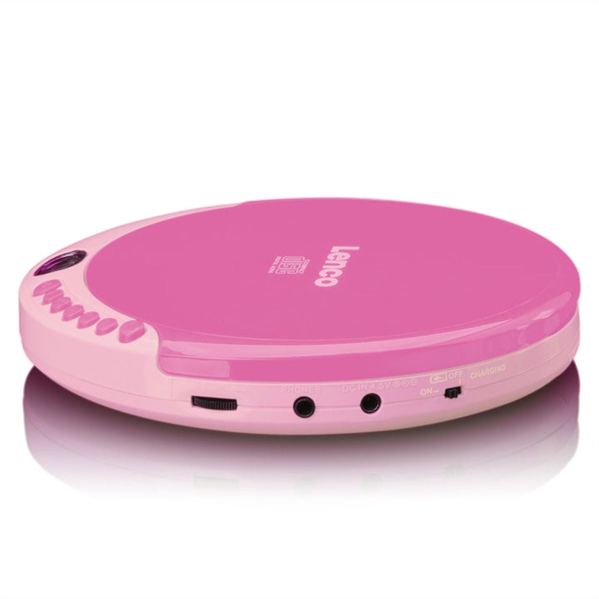 Lenco Lecteur CD portable CD-011PK rose
