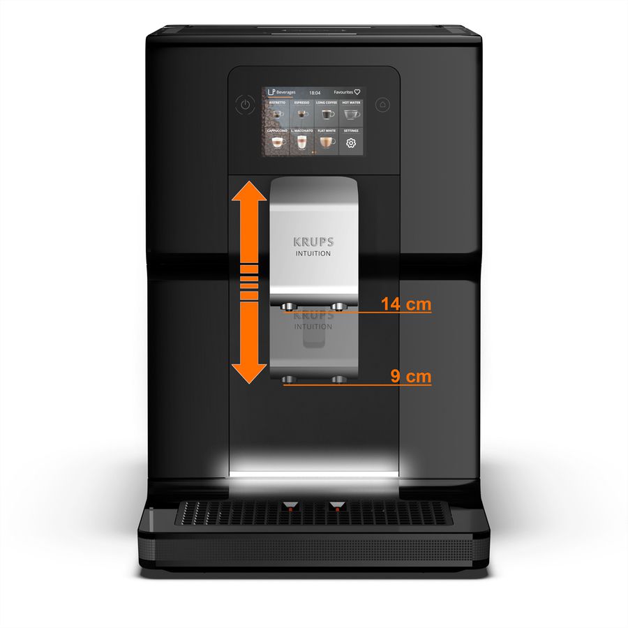 Krups machine à café automatique EA87310, Intuition Preference (réservoir à lait inclus)