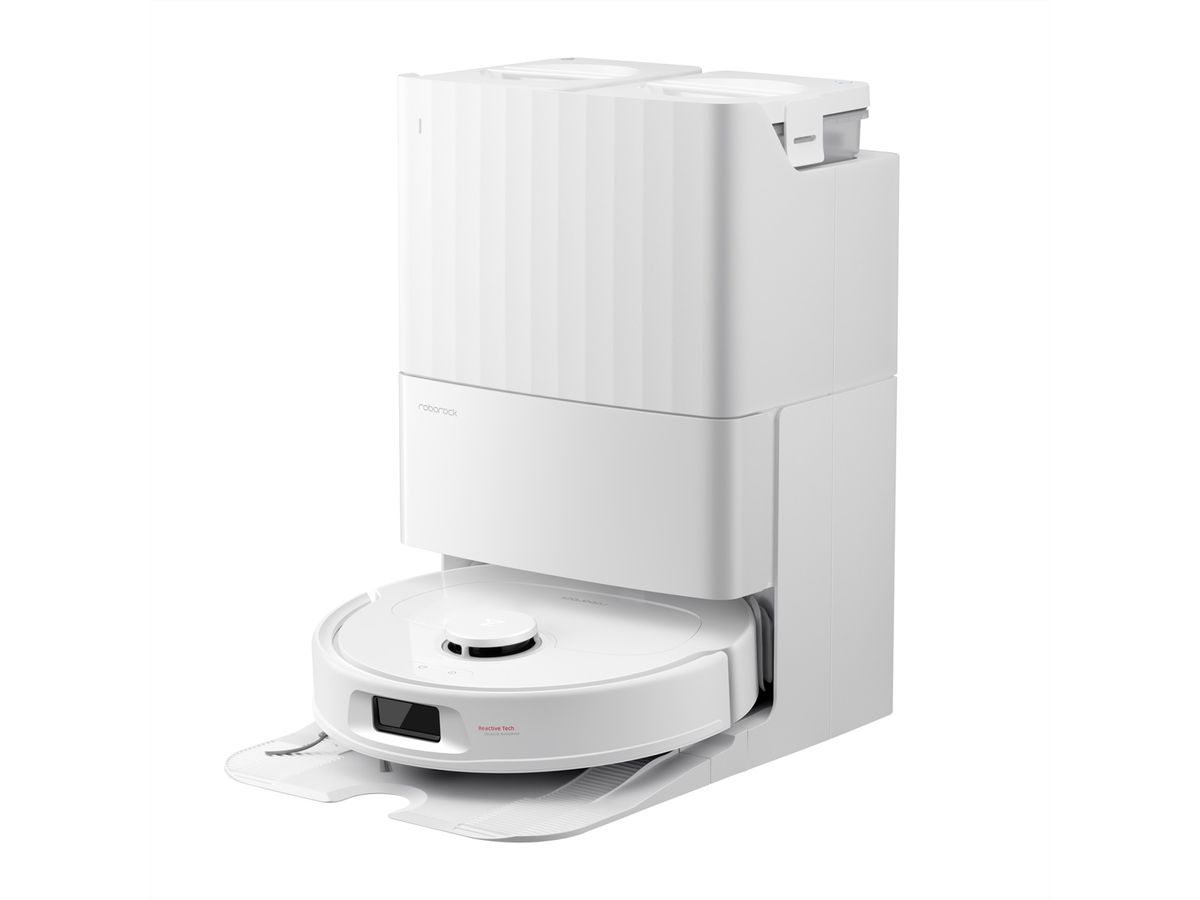 Roborock Aspirateur Qrevo S ProX blanc, Robot aspirateur/balayeur