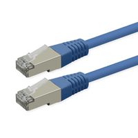 ROLINE Patchkabel Cat.6 (Class E), PoE, S/FTP (PiMF), blau, 5 m