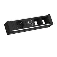 BACHMANN VENID 2x contact de protection, 2x ABD 1x USB-Charger, noir