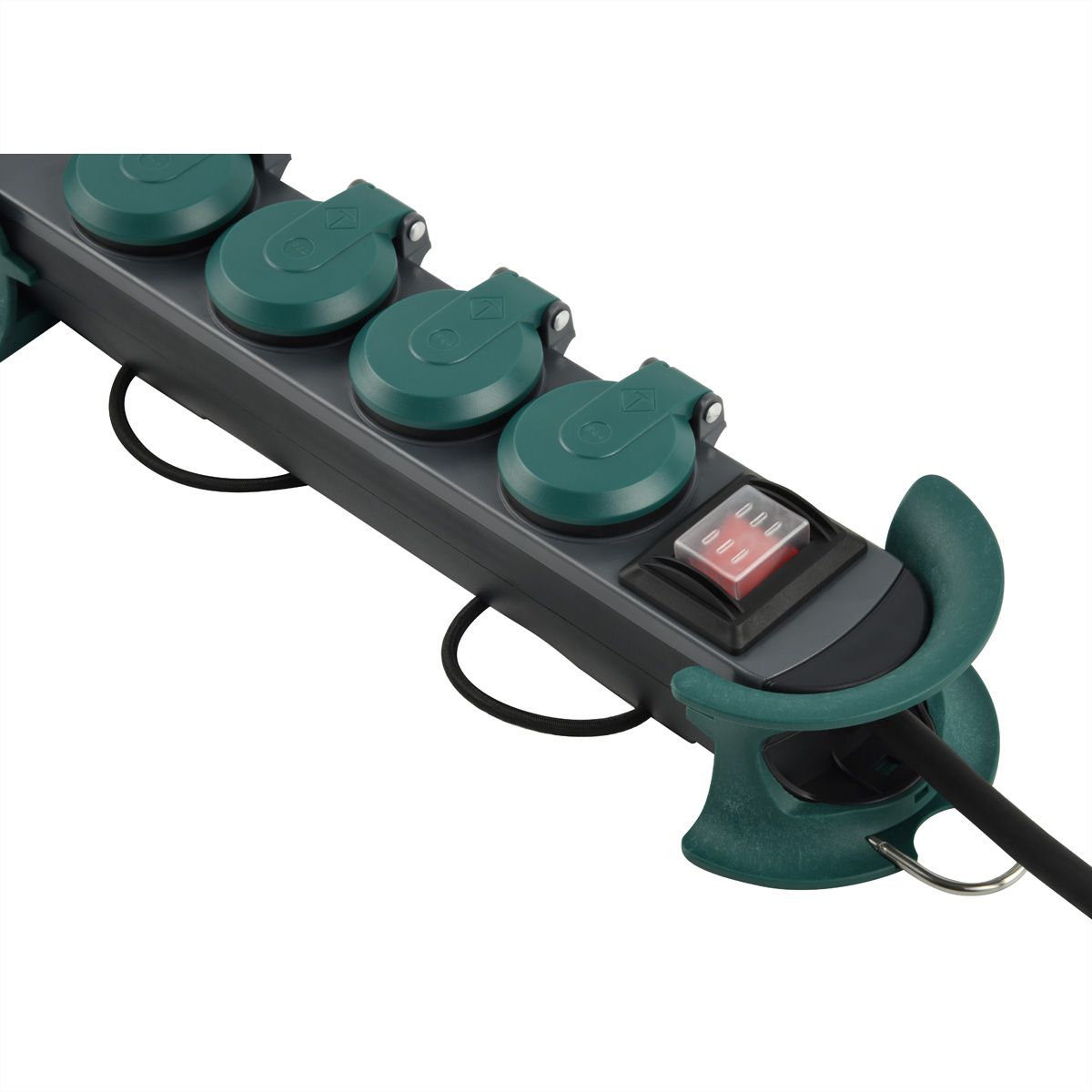 BACHMANN HOOK Outdoor 4x contact de protection, 16A/400V, 4 m