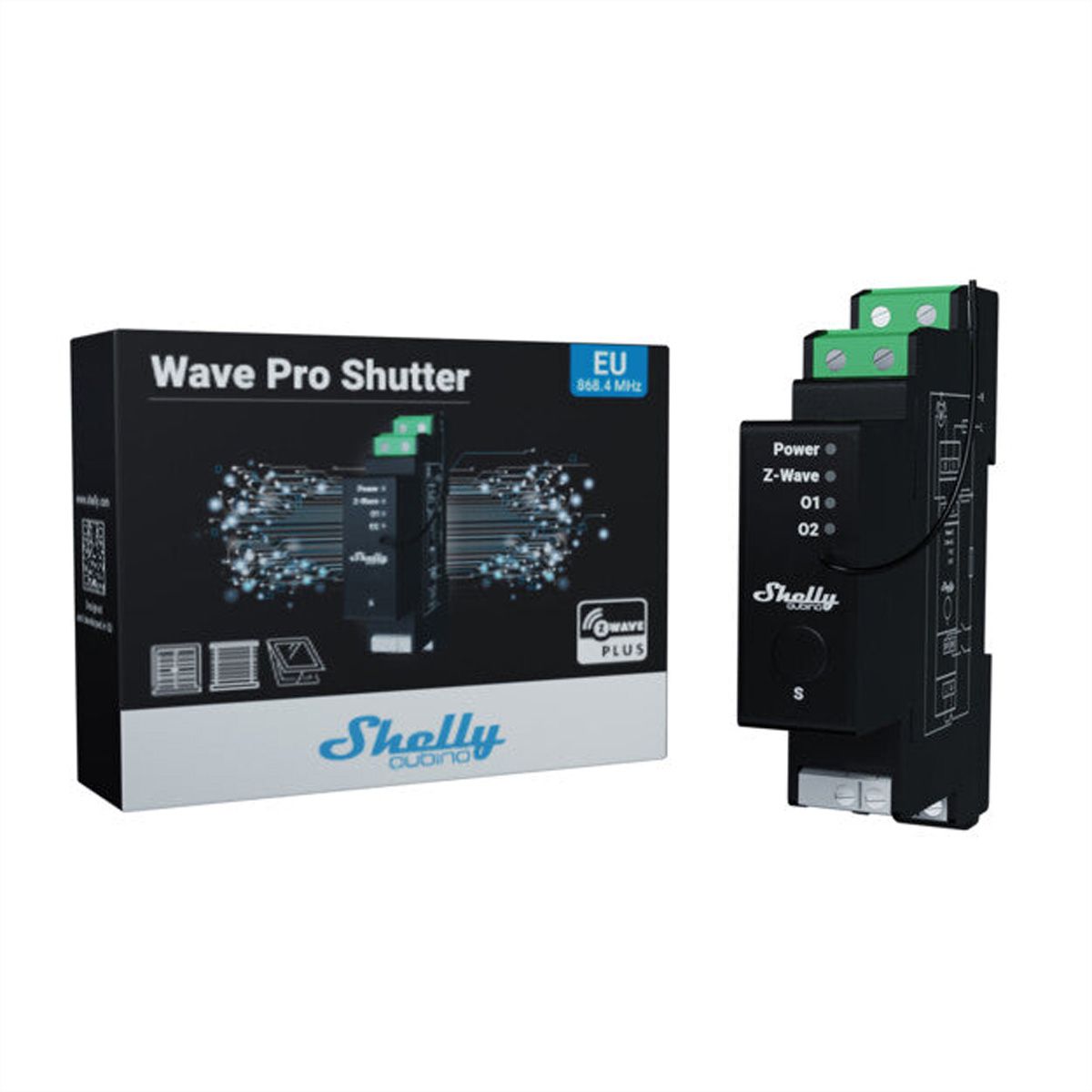 Shelly  Actionneur de commutation Qubino WavePro Shuttr