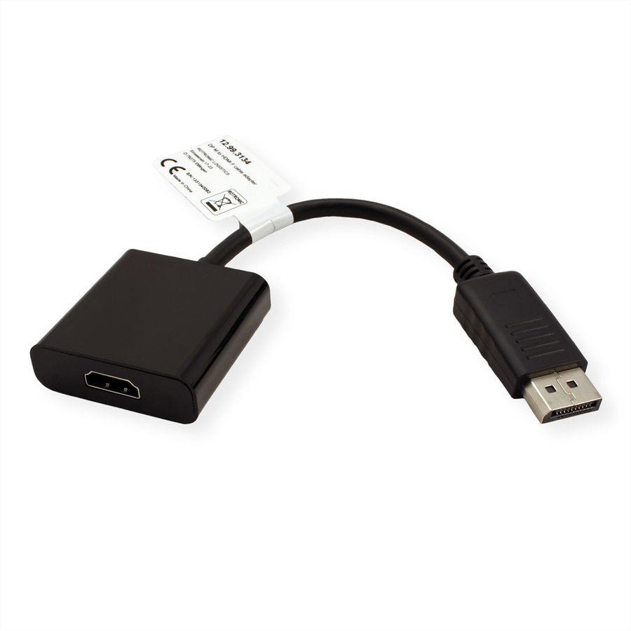 VALUE DisplayPort-HDMI Adapter, DP Stecker-HDMI Buchse