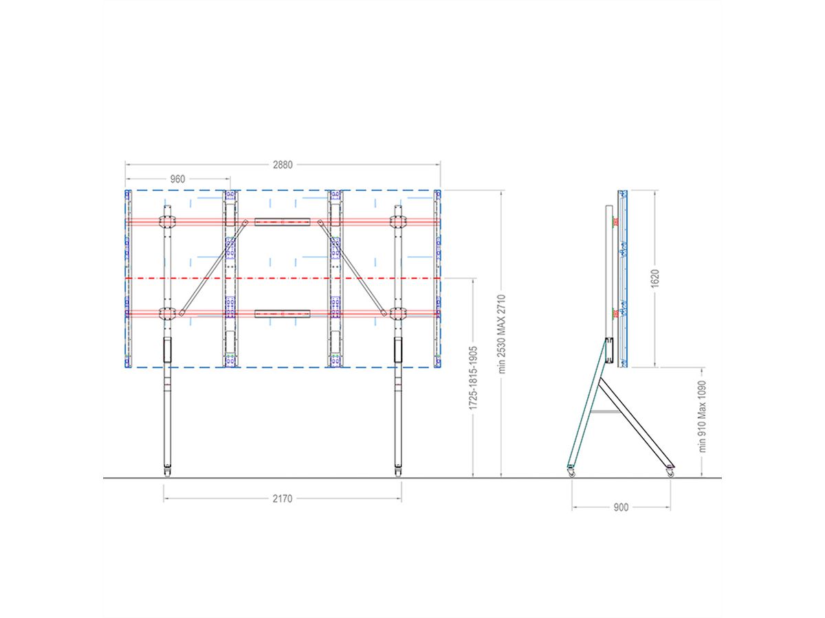 Hagor mobiles Liftsystem Samsung IWA109", mobil, schwarz