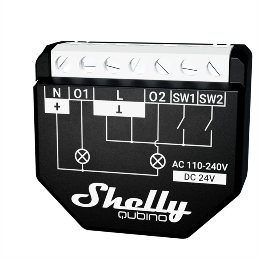 Shelly  Actionneur de commutation Qubino Wave 2PM