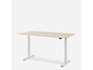 WRK21 Schreibtisch Smart 100 x 60 cm, Höhenverstellbar, Mandal Ahorn / Weiss