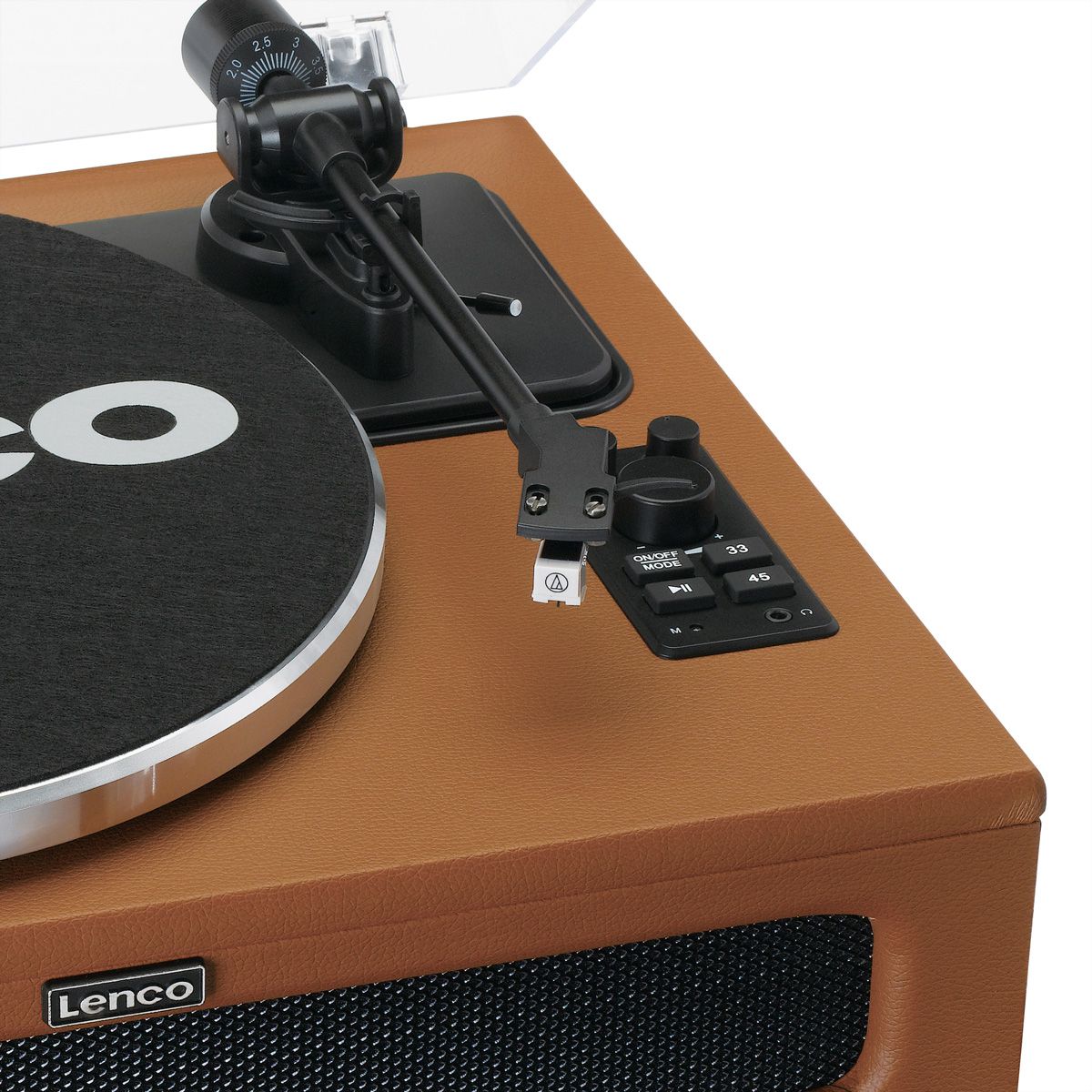 Platine vinyle Lenco LS-430, Marron
