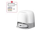 Roborock Aspirateur robot Qrevo Curv 2 FlowX, blanc