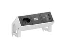BACHMANN DESK2 1xCH 90° 1xUSB C/C 45W, L=0,2m RAL9010