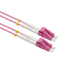 VALUE Câble FO 50/125µm OM4, LC/LC, connecteurs Low-Loss, LSOH, violet, 10 m