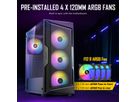 ANTEC AX61 Elite Boîtier PC Midi Tower Gaming ATX, noir