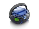 Lenco Lecteur CD SCD-550, Bleu, effet de lumière