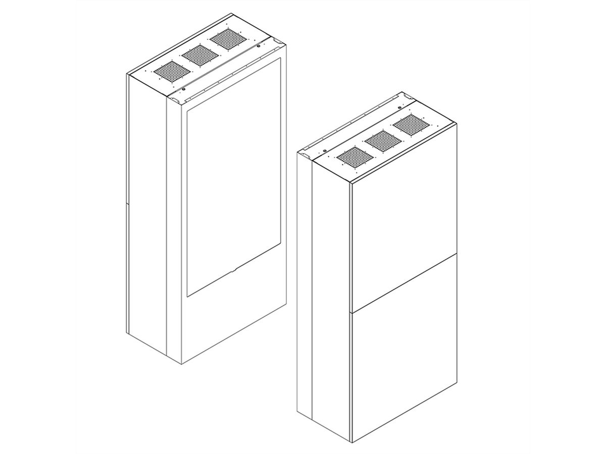 Hagor ScreenOut Kiosk OH75, Outdoor, noir